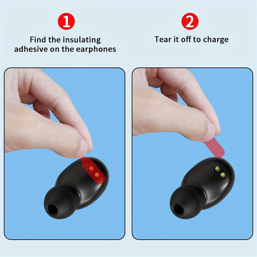 GREATWALL 2025 AI Translator Earbuds New Three-screen Intelligent Digital Display Power Wireless Earphones, High-end Fashionable Mirror Earphones, Sports Game Music Earphones
