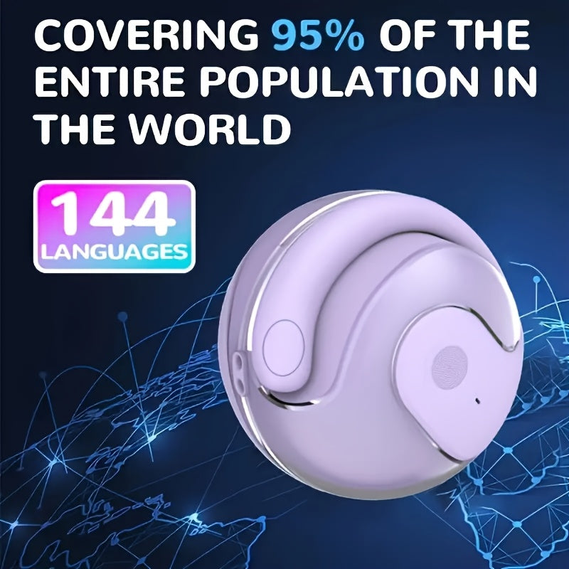 2024 Universal Translator Earbuds (Like Star Trek) - AI Multi-Language, Wireless, Touch Control, Dual Mic Mute, Compatible with Phones for Travel, Socializing, Learning, Sports, Gaming