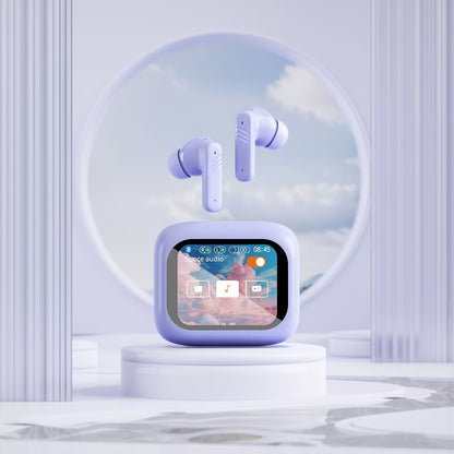 Enhanced Smart LCD Display Earphones, Versatile Wireless Sports Earbuds, with Adjustable Audio And Bilingual Support (Chinese/English), Featuring a Built-In Mic, Perfect for Sports And Fitness Activities.