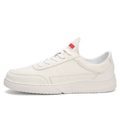 Men's small white shoes