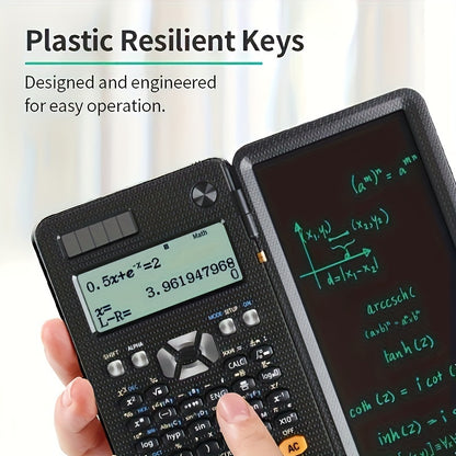 [Professional Solar Calculator] 417 Functions Professional Solar Scientific Calculator - Portable Foldable Calculator For Students Upgraded 991ES With LCD Notepad