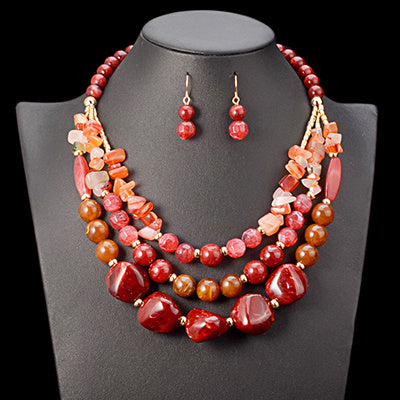 Wedding Accessories African Beads Jewellery Set