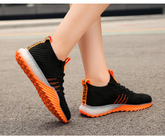 Net Surface Fly Weave Coconut Shoes Athletic Shoes Female