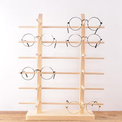 Glasses display stand jewellery wood