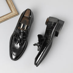 Slip On Leather Shoes Male