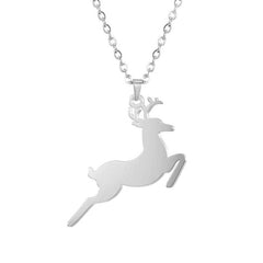 Jewellery Deer Pendant Stainless Steel Necklace