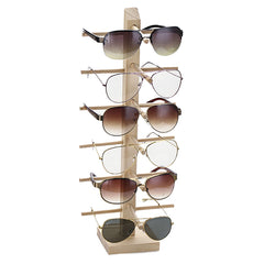 Glasses display stand jewellery wood