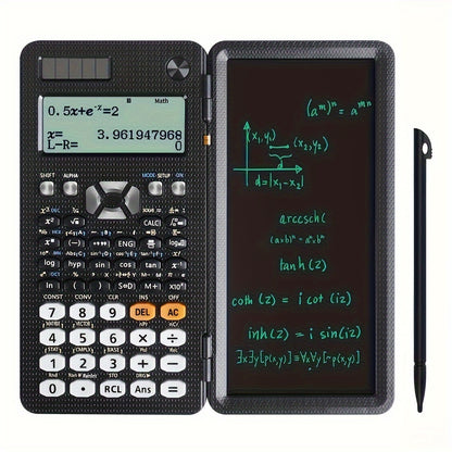 [Professional Solar Calculator] 417 Functions Professional Solar Scientific Calculator - Portable Foldable Calculator For Students Upgraded 991ES With LCD Notepad