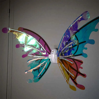 Magical Moving Fairy Wings for Kids - LED Light Up with Music