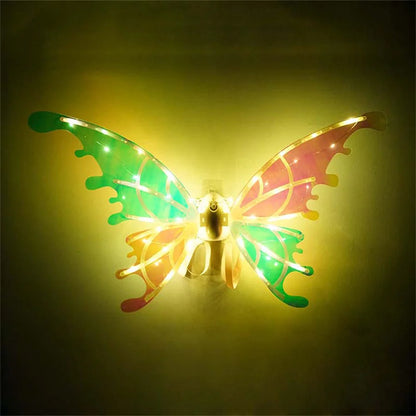 Magical Moving Fairy Wings for Kids - LED Light Up with Music