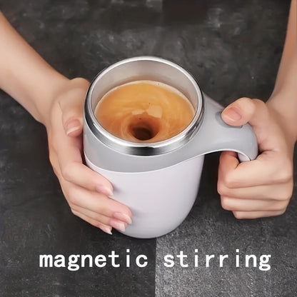 Fully Automatic Stirring Cup - Multifunctional Lazy Rotating Magnetic Stainless Steel Milk Mug And Travel Mug