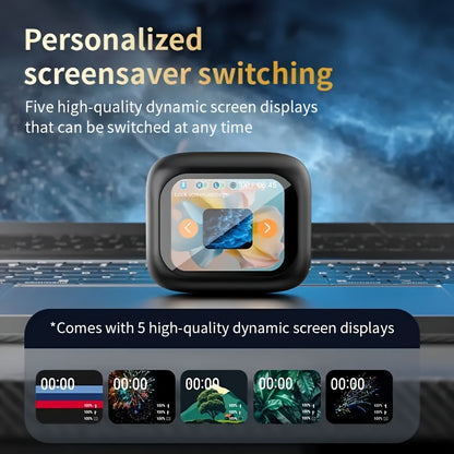 Enhanced Smart LCD Display Earphones, Versatile Wireless Sports Earbuds, with Adjustable Audio And Bilingual Support (Chinese/English), Featuring a Built-In Mic, Perfect for Sports And Fitness Activities.