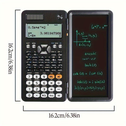[Professional Solar Calculator] 417 Functions Professional Solar Scientific Calculator - Portable Foldable Calculator For Students Upgraded 991ES With LCD Notepad