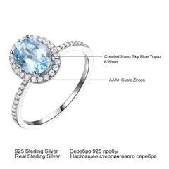 Oval Classic  Morganite Ring Female Jewellery